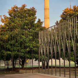 Holocaust Memorial after removal of Calhoun statue, 2020