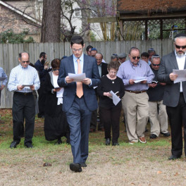 Dedicating Congregation Dor Tikvah Cemetery, February 18, 2018