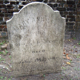 Gravestone of Mary Ann Suares Levy (1806–1897)