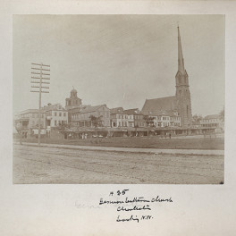 Northwest corner of King and Calhoun streets, 1886